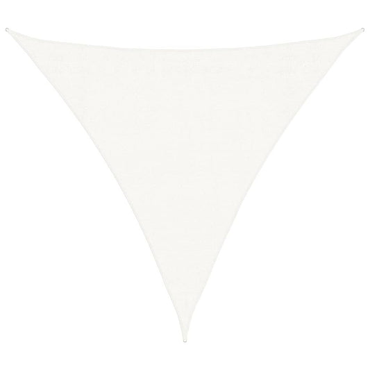 Vidaxl Toldo De Vela Triangular Hdpe 3,6x3,6x3,6 M Blanco_0
