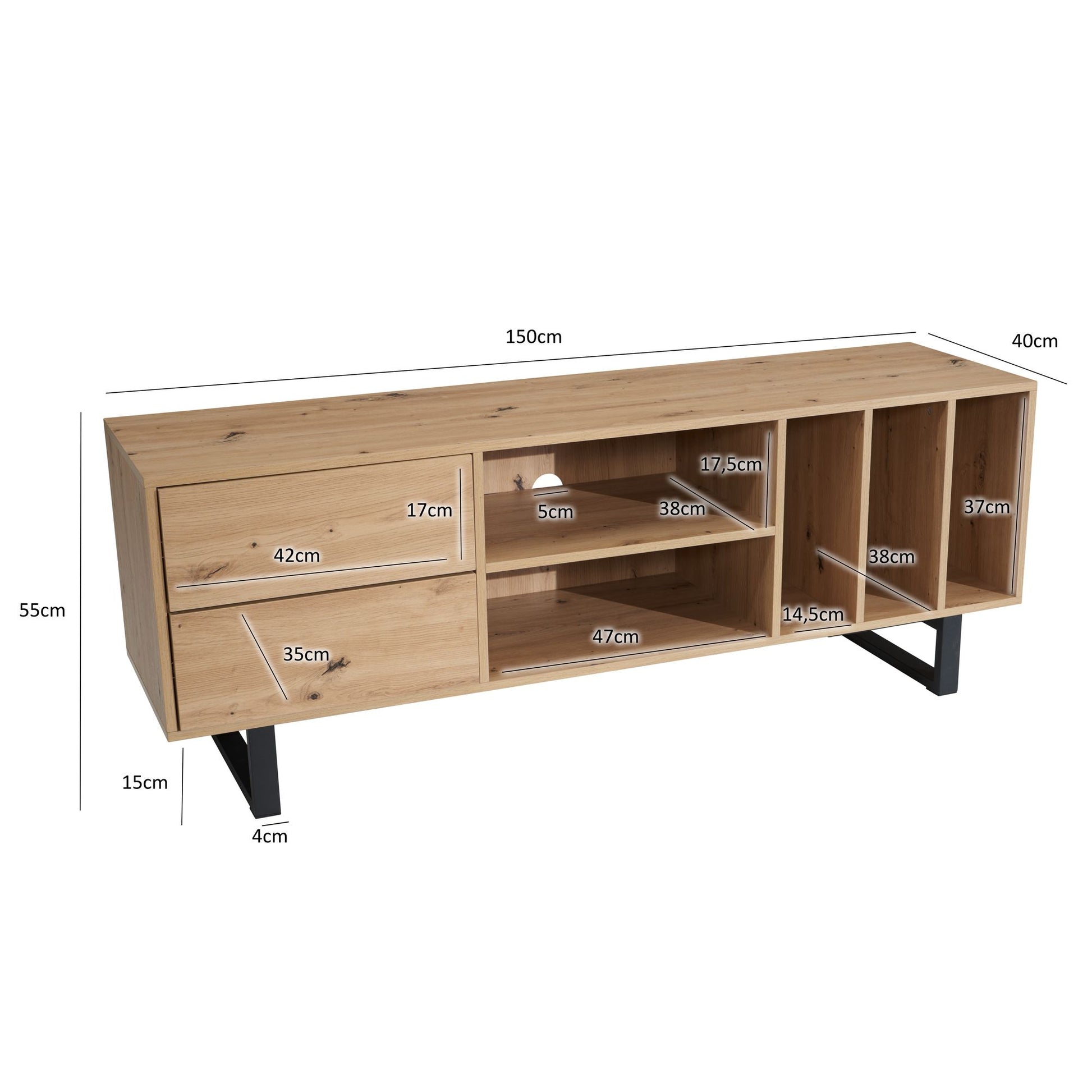 Mueble De Tv Sólido Y Duradero Modelo Wl6.813_3