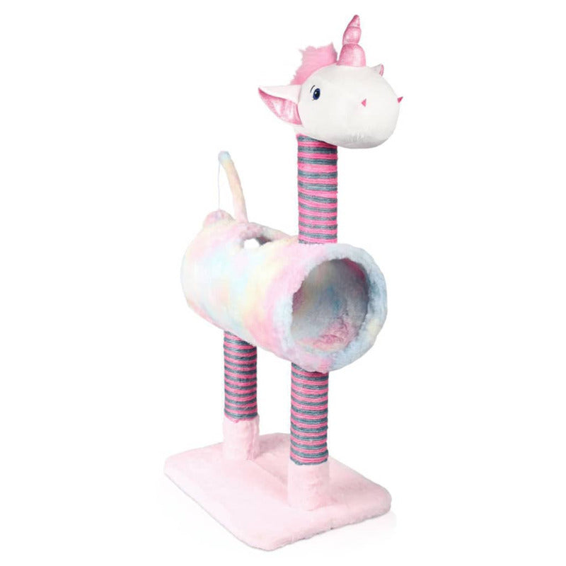 Pets Collection Rascador Para Gatos Unicorn Rosa 40x30x85 Cm_0