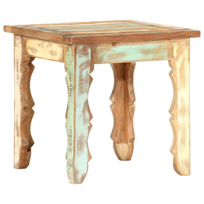 Mesa De Centro De Madera Maciza Reciclada 40x40x40 Cm_3