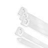 Brida Nylon 100%. Color Blanco / Natural 4,5 X 200 Mm. 100 Piezas. Abrazadera Plastico, Organizador Cables, Alta Resistencia