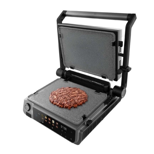 Cecotec Parrilla Eléctrica Con Grill Rock'ngrill 2000 Smash Perfectcook. 2000w, Sonda Temp, Smash Burger, Smokeless, Dua_0