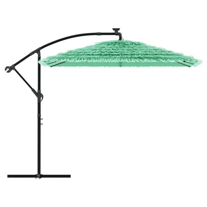 Vidaxl Sombrilla De Jardín Con Poste De Acero Verde 246x246x230 Cm_3