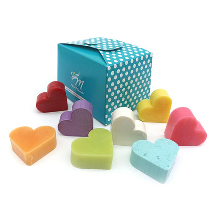 Caja Regalo 10 Jabones Aromáticos En Forma De Corazón - Aroma Surtidos - Jabón Glicerina - Regalo Original Para Eventos_1