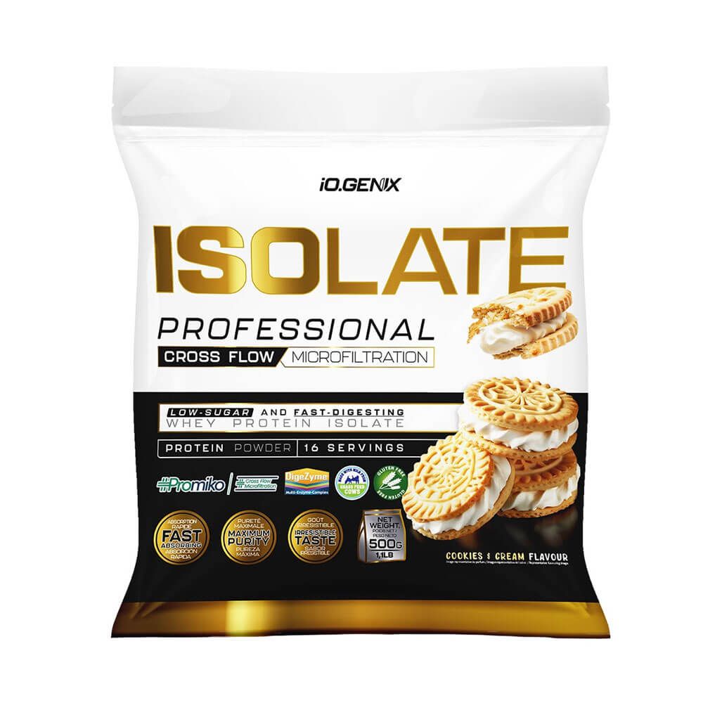 Isolate Profesional - 500g - Cookies & Cream - Proteína De Aislado De Suero Isolate - Io.genix_0
