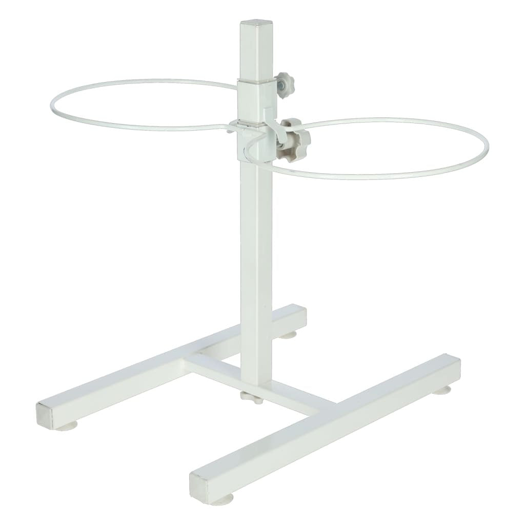 Kerbl Comedero Con Soporte Blanco 2x2,8 L 43 Cm_2