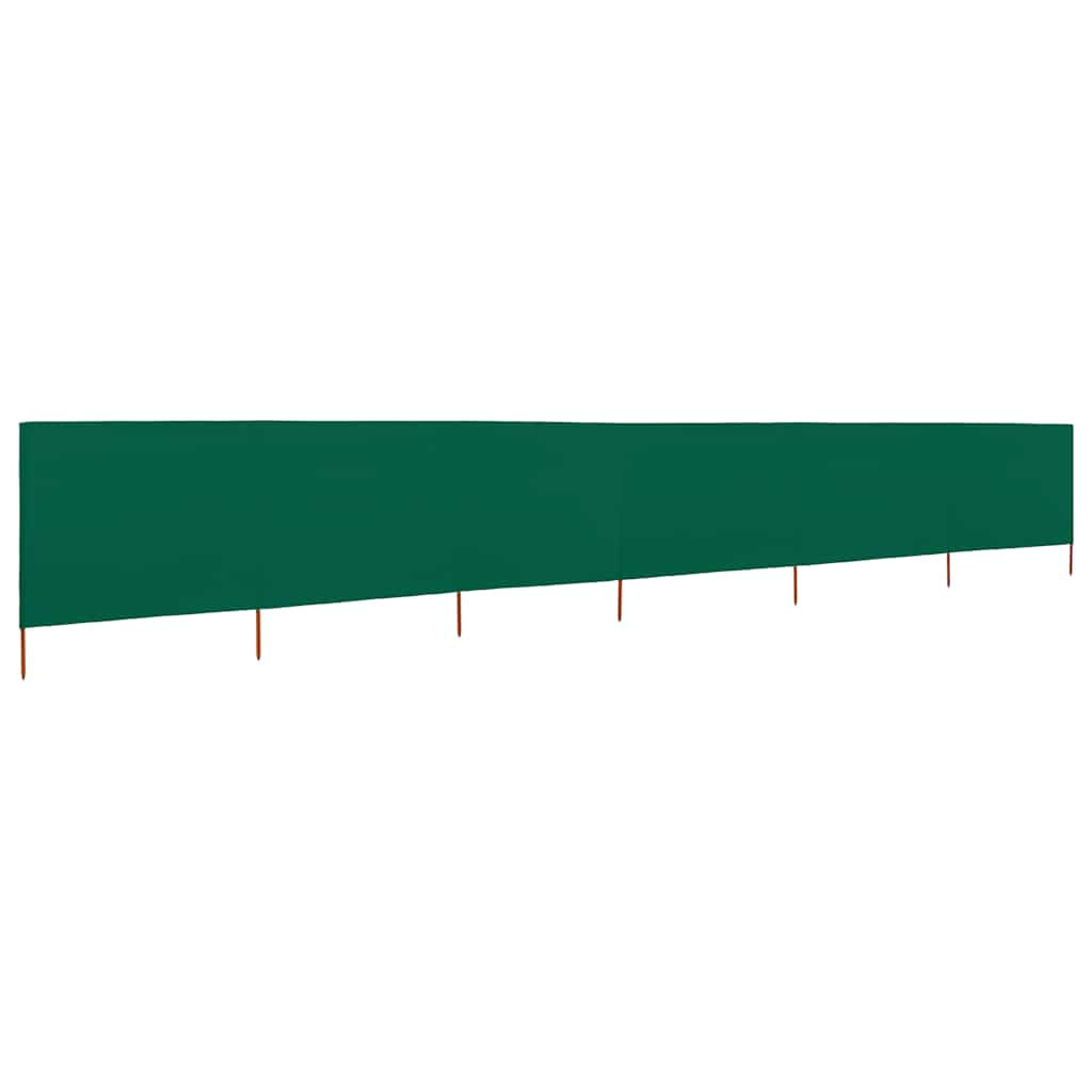 Vidaxl Paravientos De Playa De 6 Paneles Tela Verde 800x120cm_1