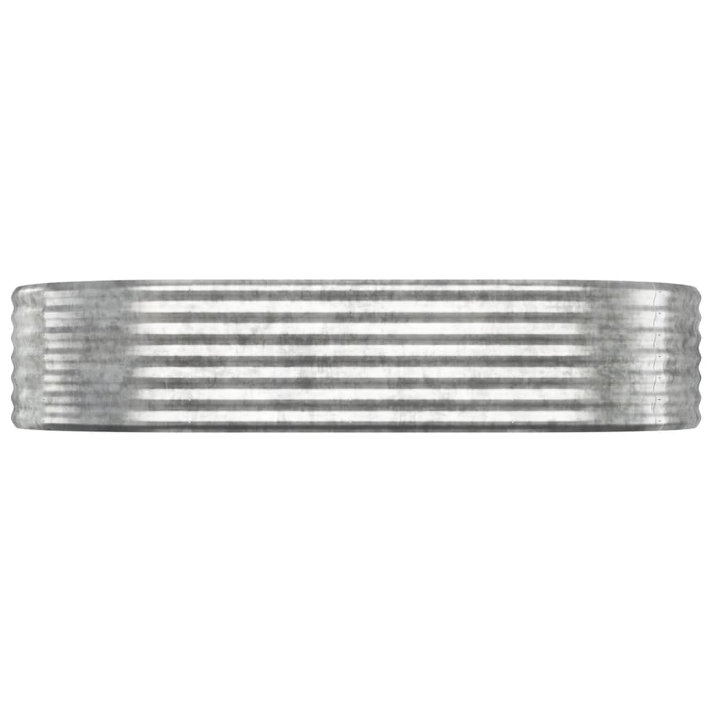 Jardinera Arriate Acero Galvanizado Plata 175x100x36 Cm_2