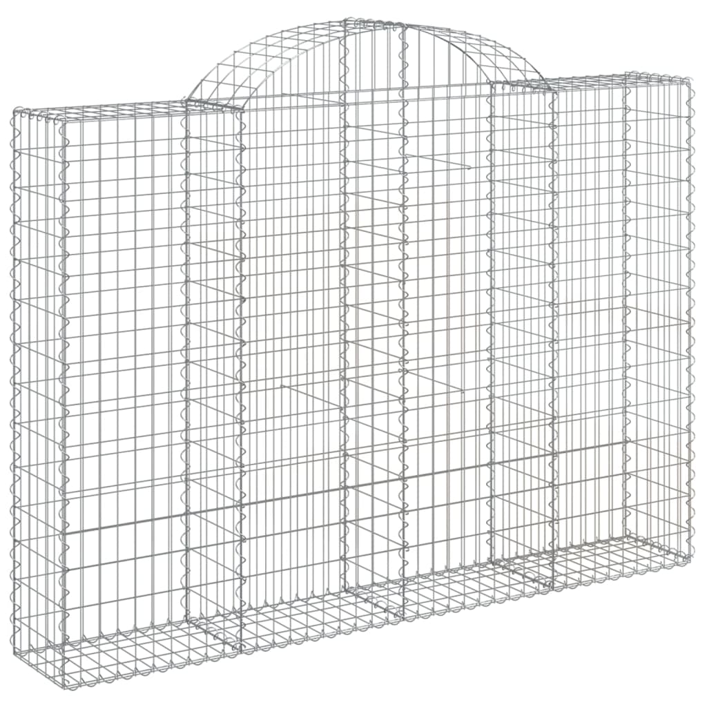 Cestas Gaviones 4 Uds Forma De Arco Hierro 200x30x140/160 Cm_2
