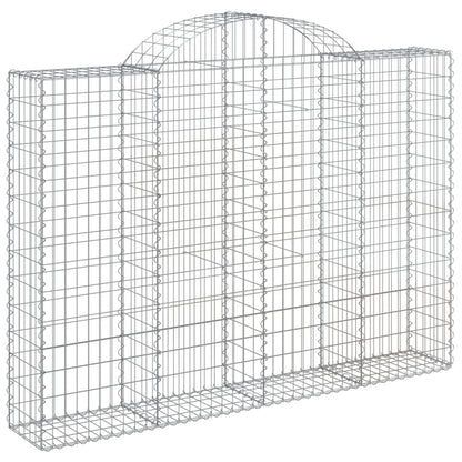 Cestas Gaviones 7 Uds Forma De Arco Hierro 200x30x140/160 Cm_2