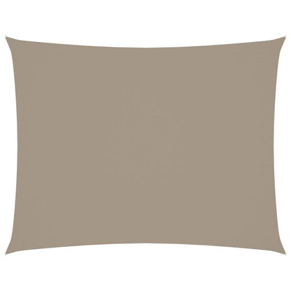 Vidaxl Toldo De Vela Rectangular Tela Oxford Gris Taupe 2,5x4 M_0