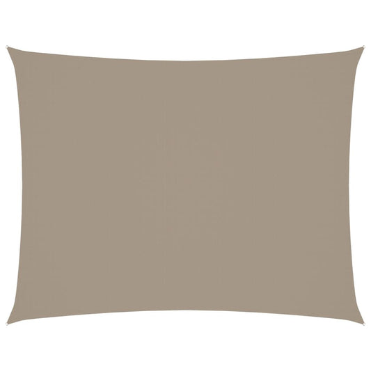 Vidaxl Toldo De Vela Rectangular Tela Oxford Gris Taupe 2,5x4 M_0