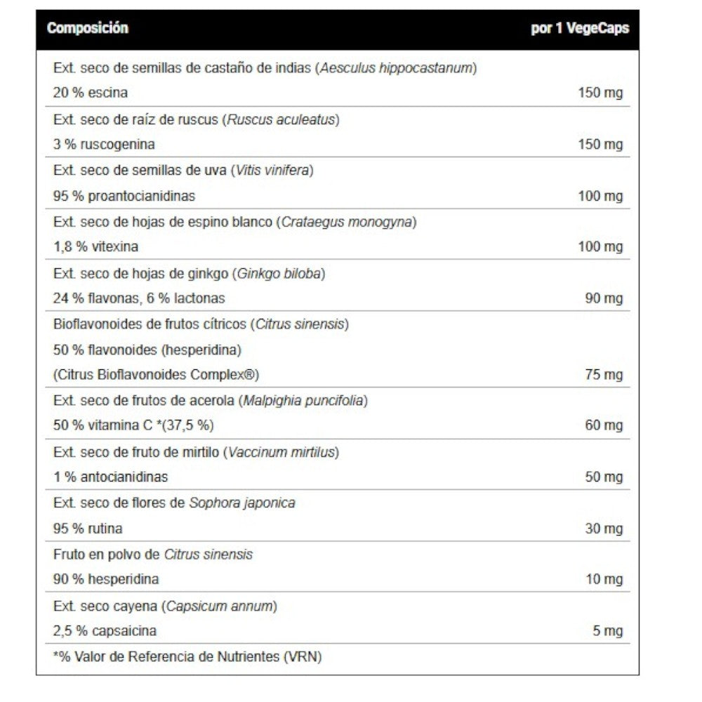 Venaforte - 60 Cápsulas Vegetales - Sistema Circulatorio - Vitobest_1