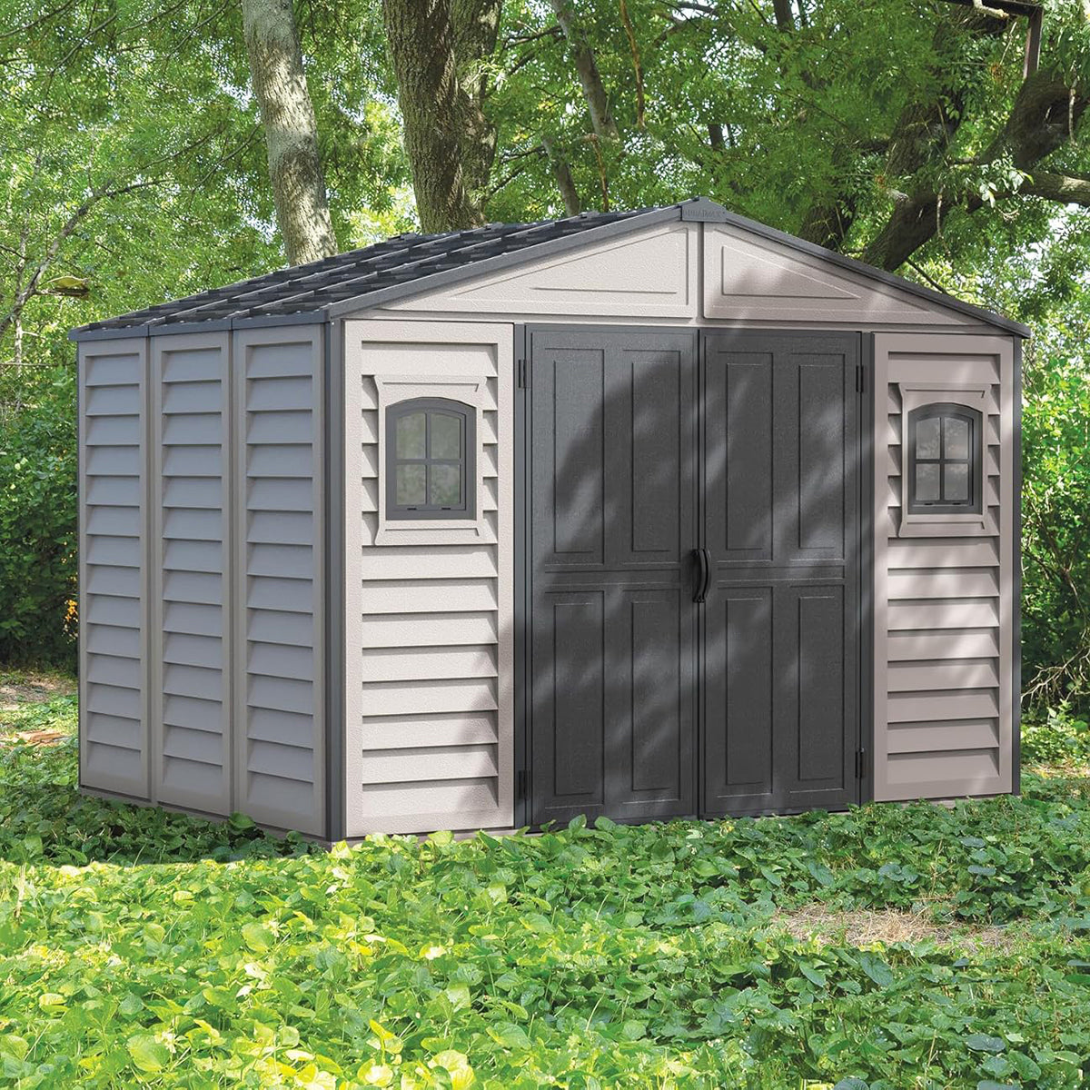 Caseta Jardín Woodbridge Plus 10.5×8 Pvc Gris Claro/oscuro_2