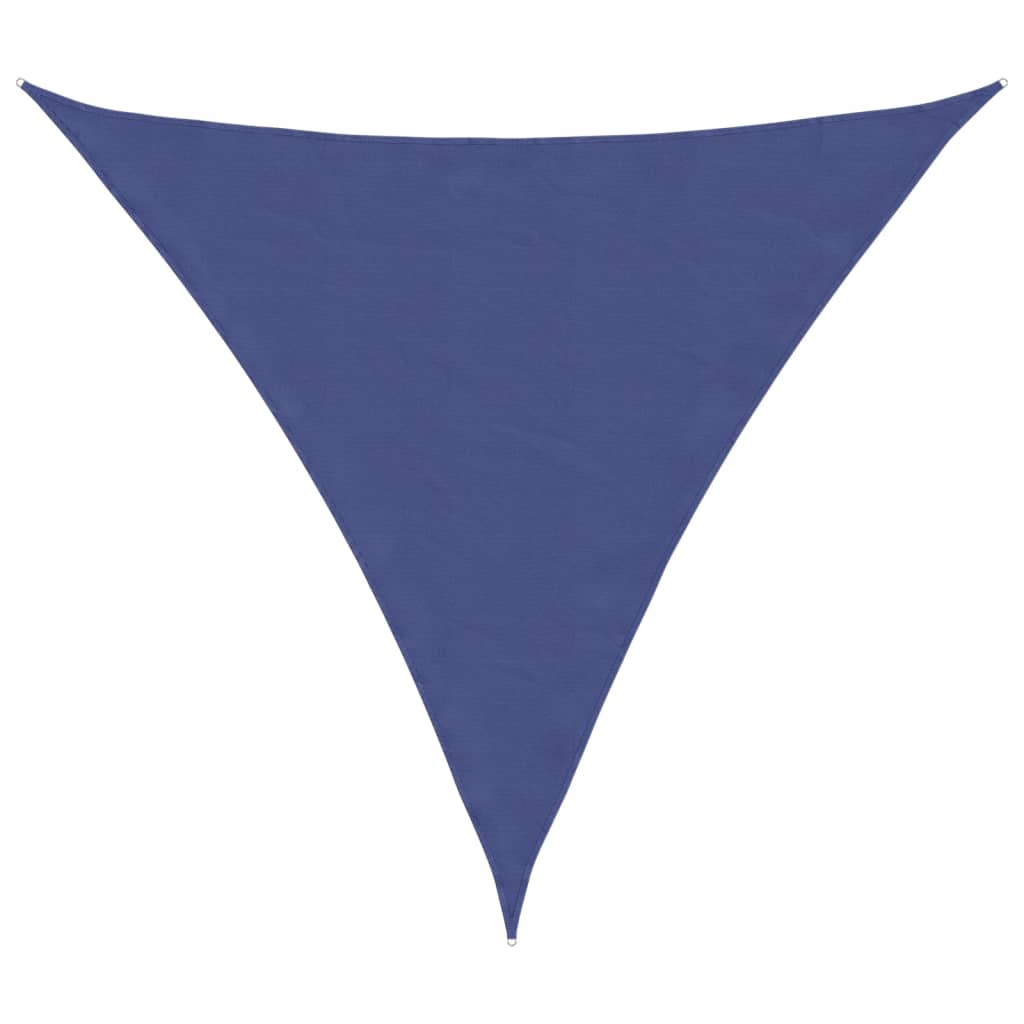 Toldo De Vela Triangular Tela Oxford Azul 5x5x5 M_0