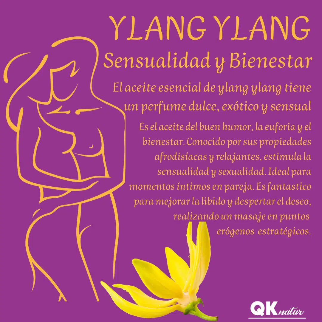 QKnatur - Aceite Masaje Ylang Ylang 200ml - Masajes Corporales Estimulantes Y Relajantes. Con Ingredientes Naturales_4