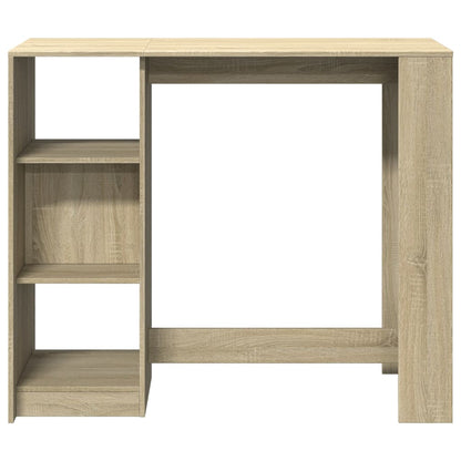 Mesa Bar Con Estante Madera Roble Sonoma 124x46x103,5 Cm_2