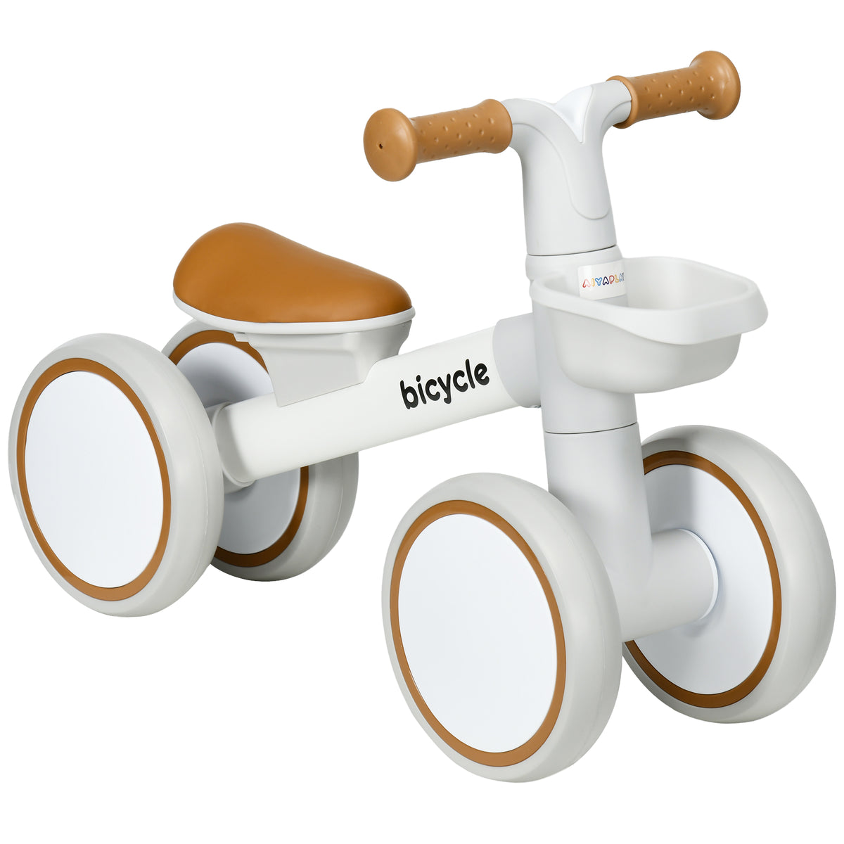 Aiyaplay Bicicleta Sin Pedales Para Niños De 12-36 Meses 56x27x39 Cm Blanco_0