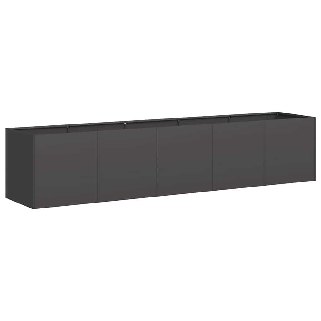 Jardinera Negra 200x40x40 Cm Acero Laminado En Frío_0