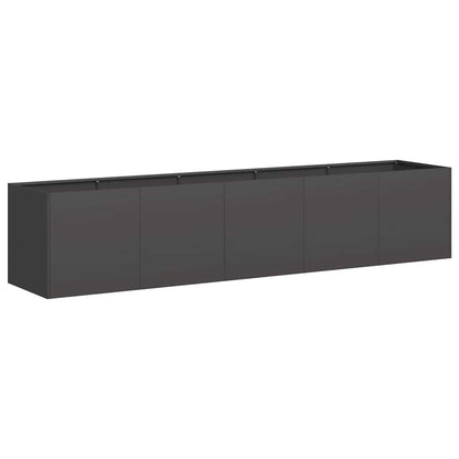 Jardinera Negra 200x40x40 Cm Acero Laminado En Frío_0