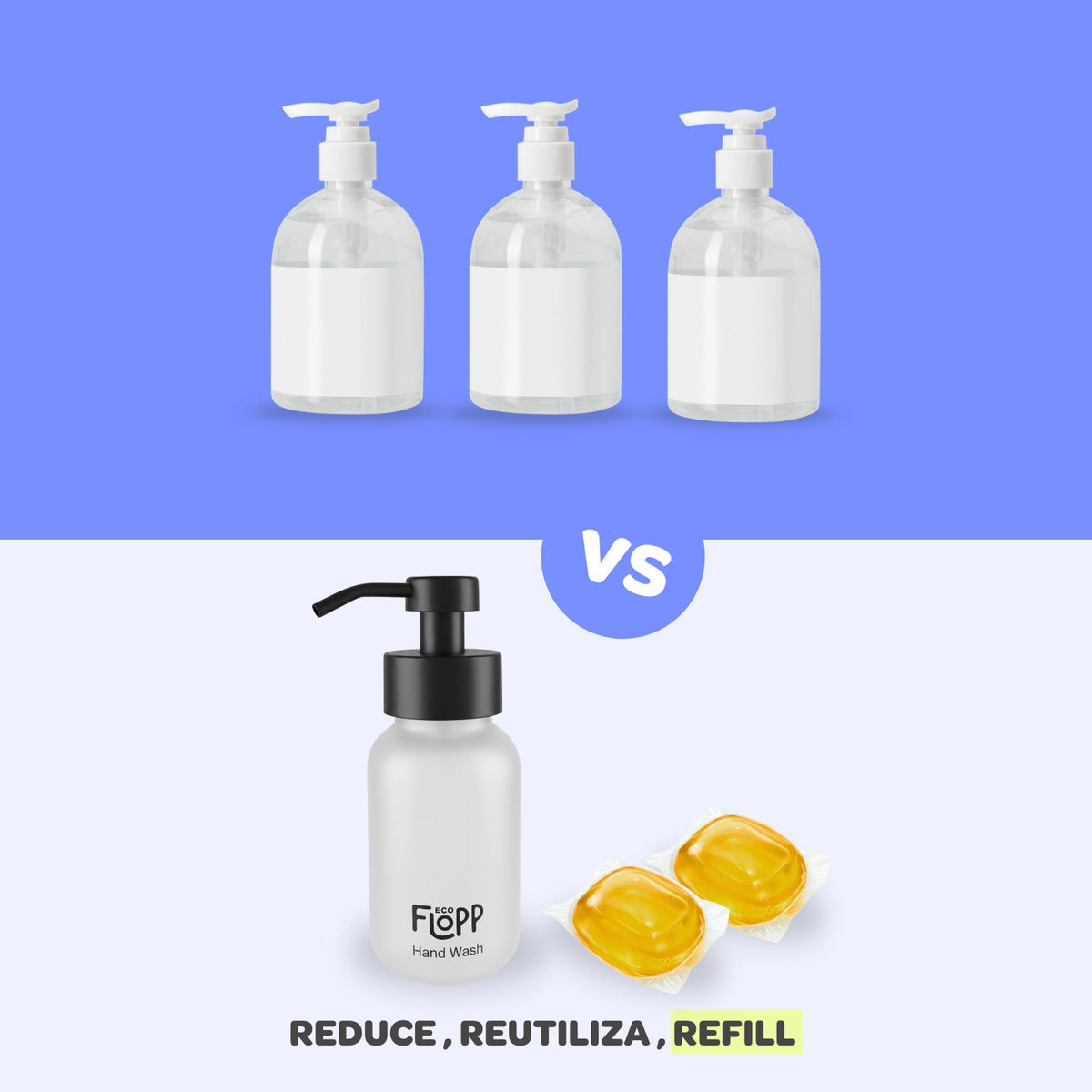 Refill Jabón de Manos Dark Amber Flopp Eco 2 cápsulas