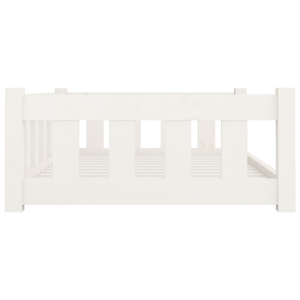 Vidaxl Cama Para Perros Madera Maciza De Pino Blanco 95,5x65,5x28 Cm_4