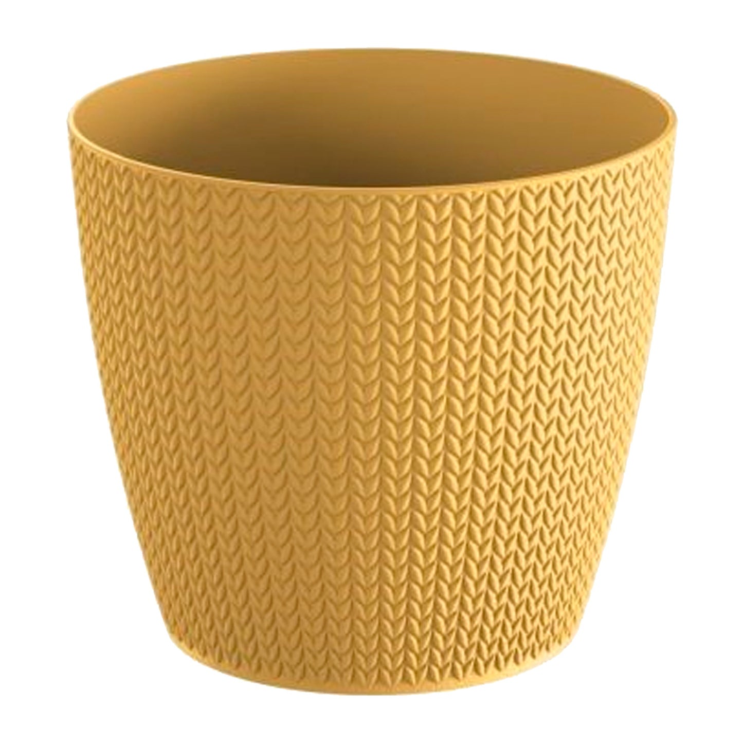 Maceta Wheaty 5,4l., Dimensiones (mm) 218x218x193, Color Mostaza