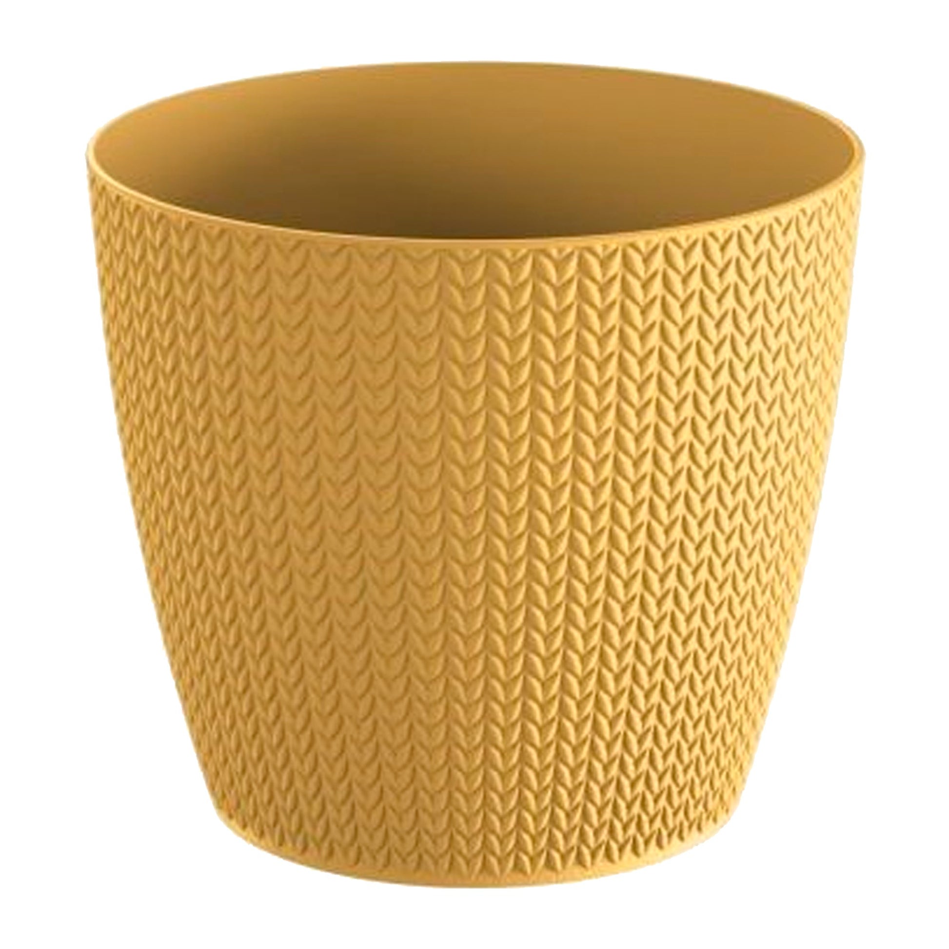 Maceta Wheaty 5,4l., Dimensiones (mm) 218x218x193, Color Mostaza