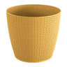 Maceta Wheaty 5,4l., Dimensiones (mm) 218x218x193, Color Mostaza