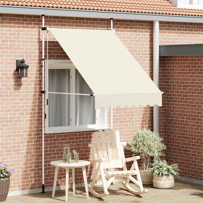 Toldo Retráctil De Operación Manual 150 Cm Crema_1