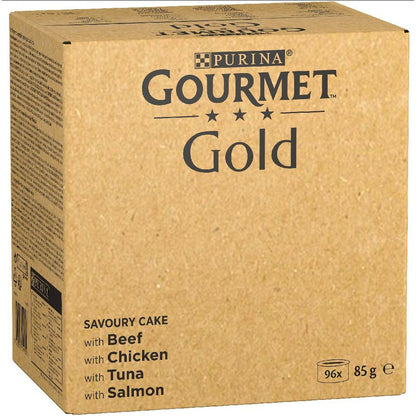 PURINA GOURMET Gold Tartelette Pack Surtido 96 x 85 g Comida húmeda gato