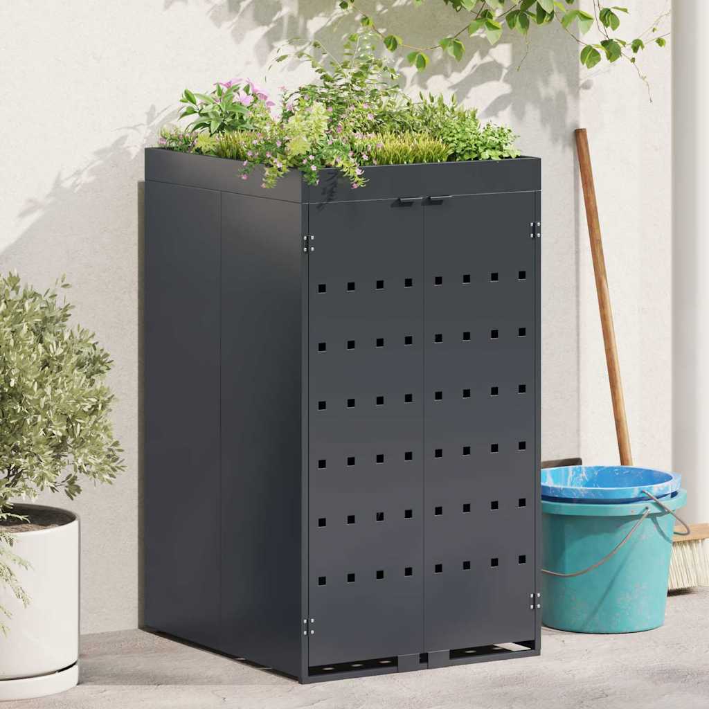 Almacenamiento Para Contenedor Rueda Con Techo Para Plantas Para Contenedor De 240l_1
