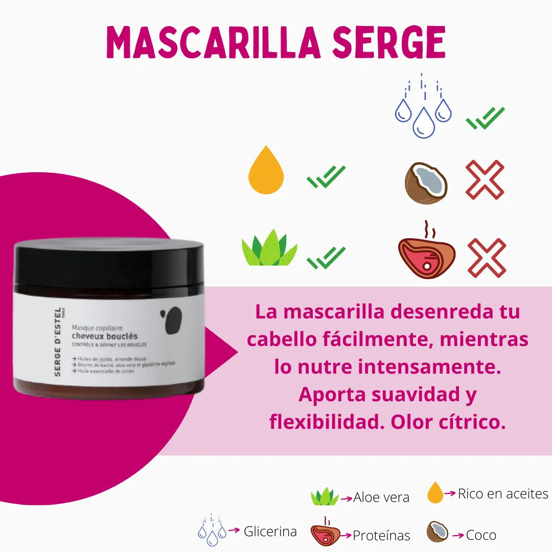 Masque Cheveux Bouclés Serge D´estel Paris 250g_1