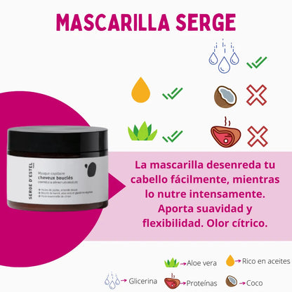 Masque Cheveux Bouclés Serge D´estel Paris 250g_1