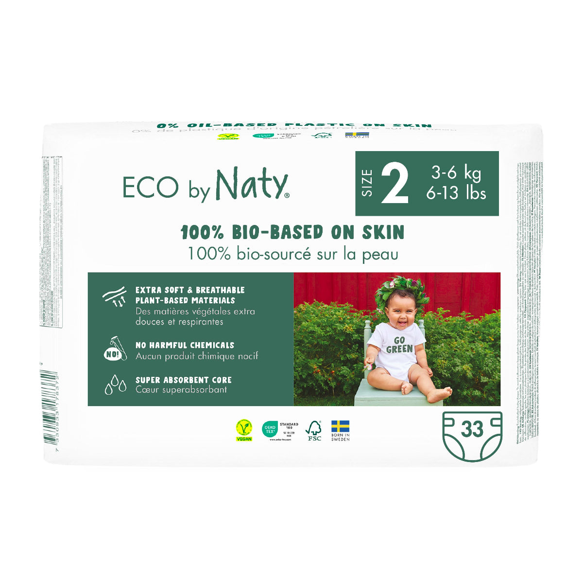 Pañal Nº 2 3-6 kg  Naty 33 Uds