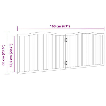 Vidaxl Puerta Para Perros Plegable 2 Paneles Madera De Álamo 160 Cm_2