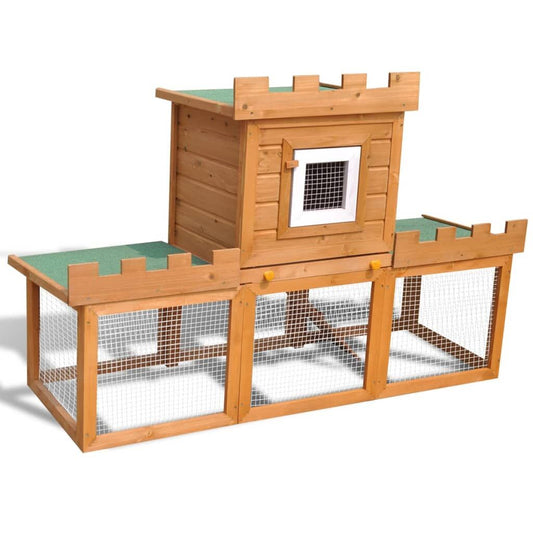Vidaxl Casa Grande De Animales Jaula Conejera De Madera_0