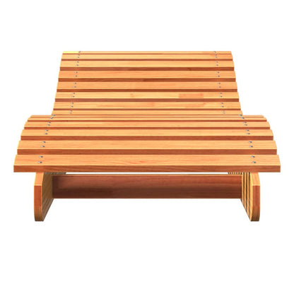 Tumbonas Madera Maciza De Pino Marrón 2 Uds 205x60x31,5 Cm / Vetonek_1