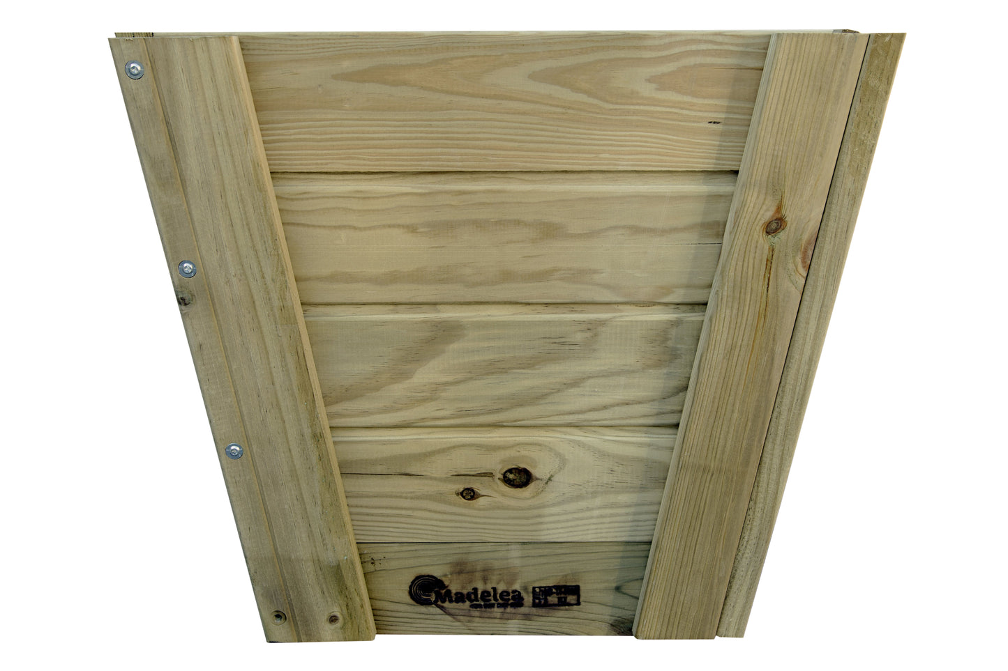 Macetero Abril Cerrado De Madera Autoclave De 60 X 60 X 52 Cm 10° 90l + Bolsa Geotextil..