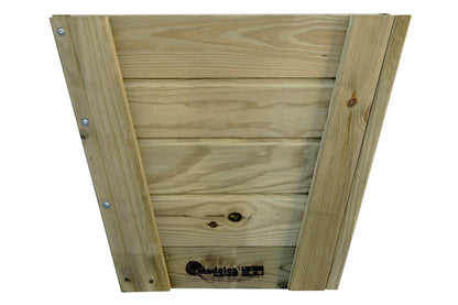Macetero Abril Cerrado De Madera Autoclave De 60 X 60 X 52 Cm 10° 90l + Bolsa Geotextil..