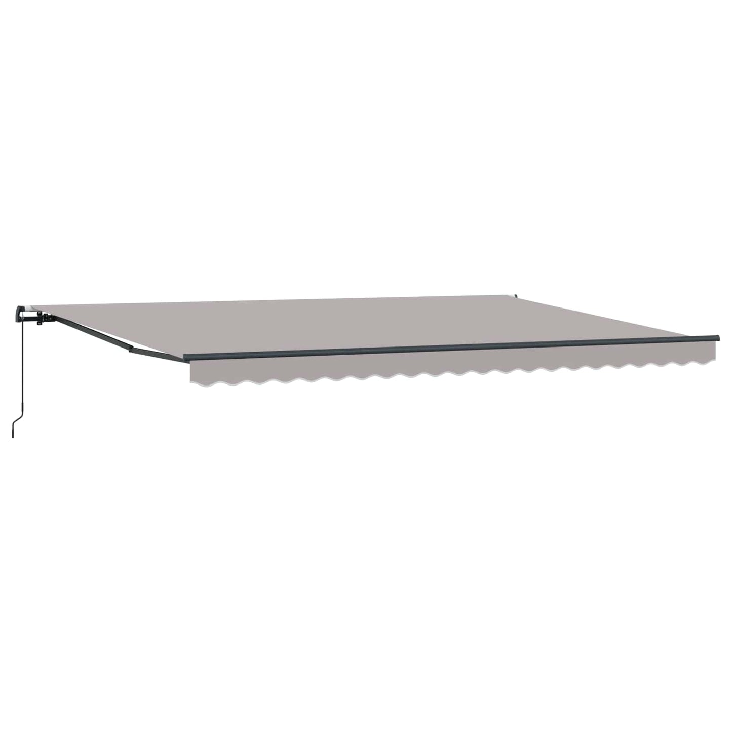 Toldo Retráctil Gris Claro 500 X 300 Cm Poliéster Y Aluminio_0
