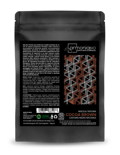 Henna Castaño Medio Natural Cocoa Brown Armoniabio 100g_1