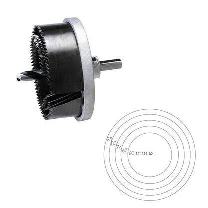 Juego Sierras Campana 30 Mm. Ø 60/95 Mm. 5 Piezas