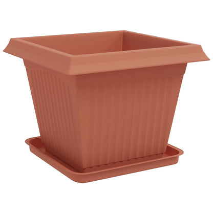 Macetas 24 Pcs Rojo Ladrillo 43 X 43 X 33,5 Cm Plástico_4