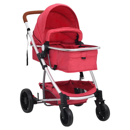 Vidaxl Carrito De Bebés 3 En 1 De Aluminio Rojo_1