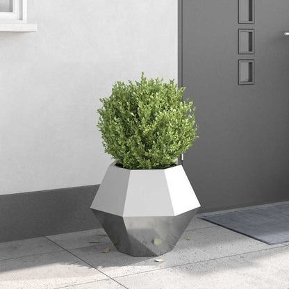 Jardinera Plateado 50 X 50 X 40 Cm Acero Galvanizado_1