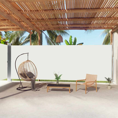 Vidaxl Toldo Lateral Retráctil Crema 220x1000 Cm_1
