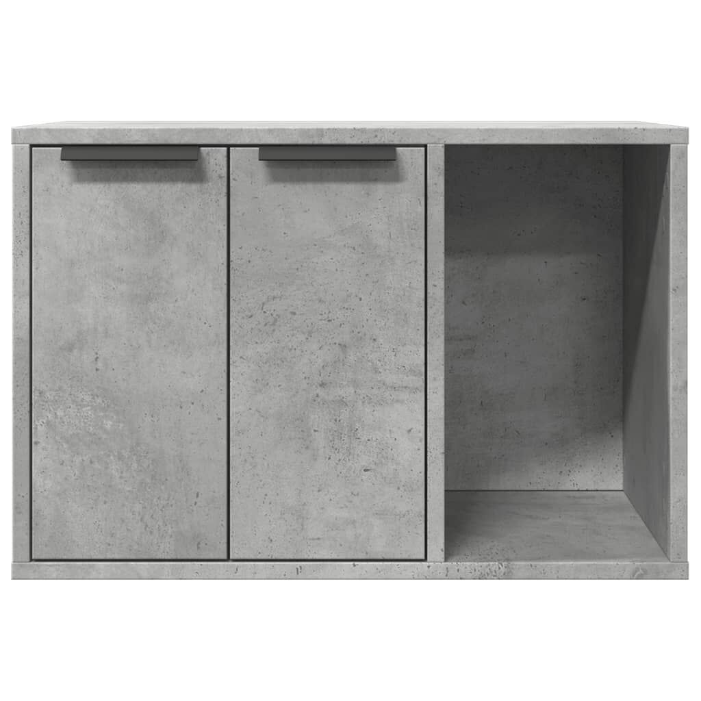 Vidaxl Mueble Arenero Para Gatos Madera Gris Hormigón 60x40x40 Cm_4