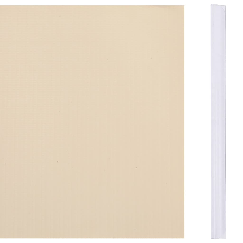 Paneles De Privacidad 4 Uds Pvc Crema 35x0,19 M / Vetonek_5