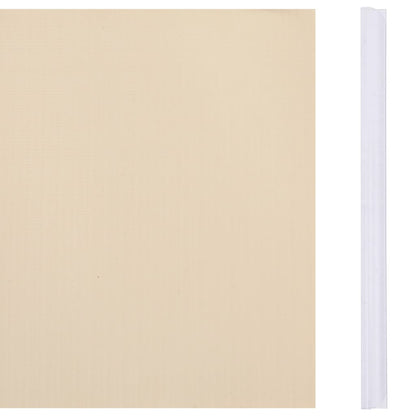 Paneles De Privacidad 4 Uds Pvc Crema 35x0,19 M / Vetonek_5